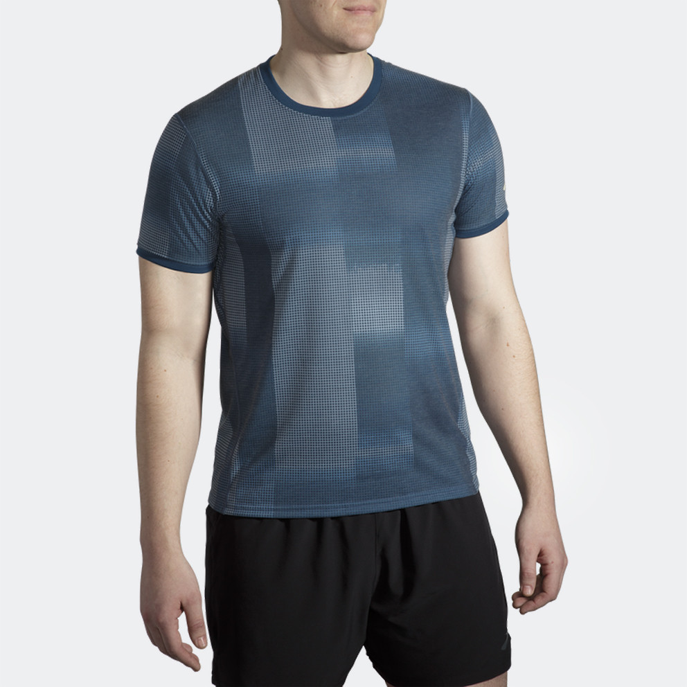 Brooks-Distance-Graphic-Short-Sleeve-Indigo-Ανδρική-Μπλούζα-9000103745_59179