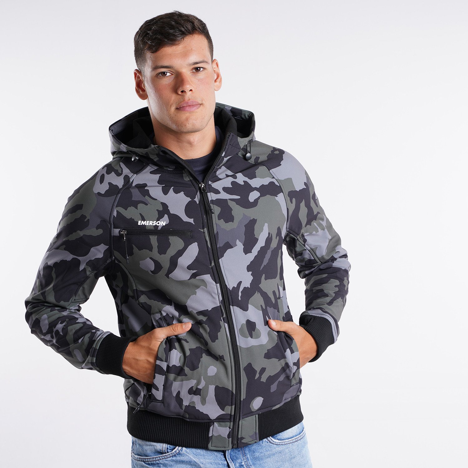 Emerson-Soft-Shell-Ribbed-Ανδρικό-Μπουφάν-9000086376_54927