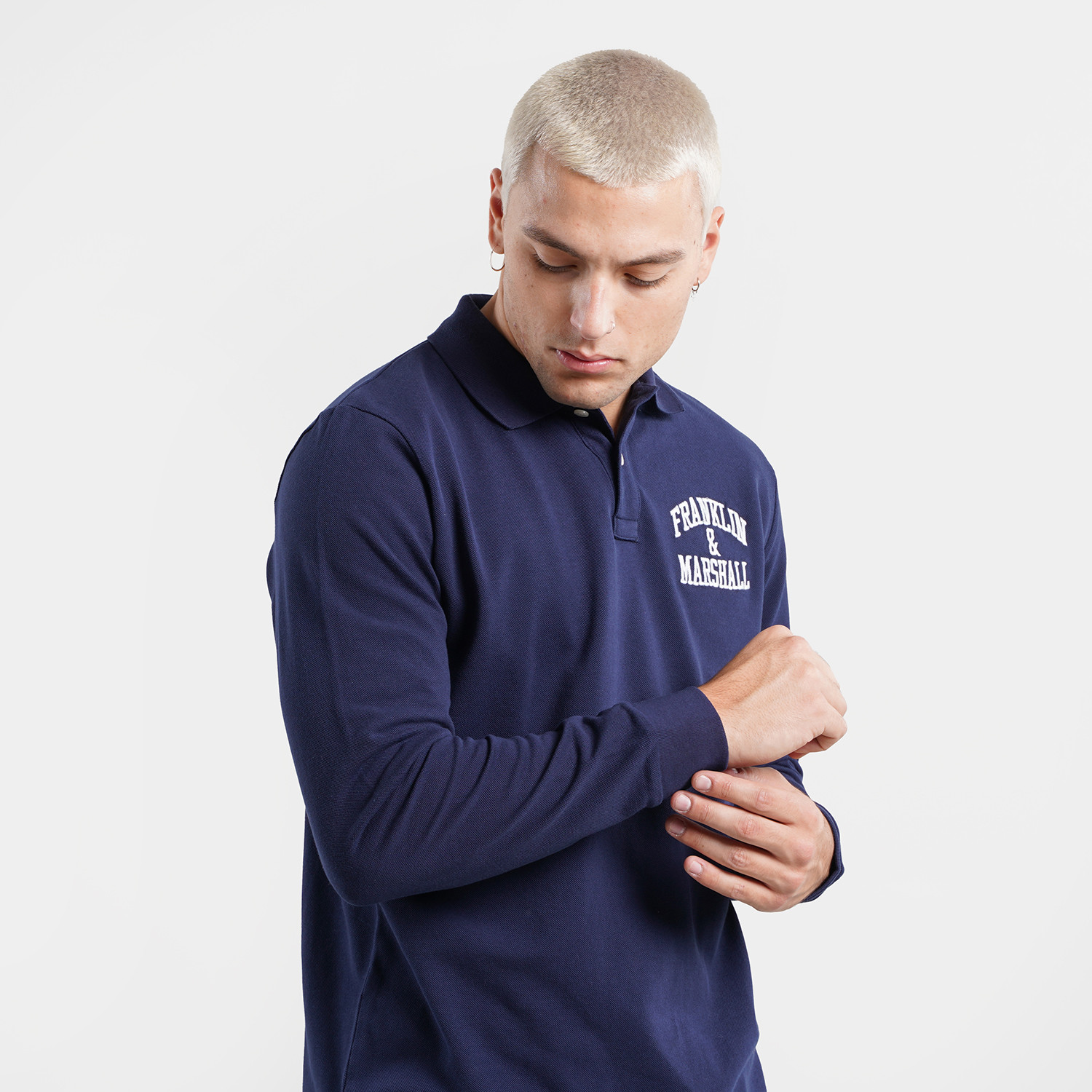 Franklin-Marshall-Ανδρική-Polo-Μπλούζα-με-Μακρύ-Μανίκι-9000088032_1629