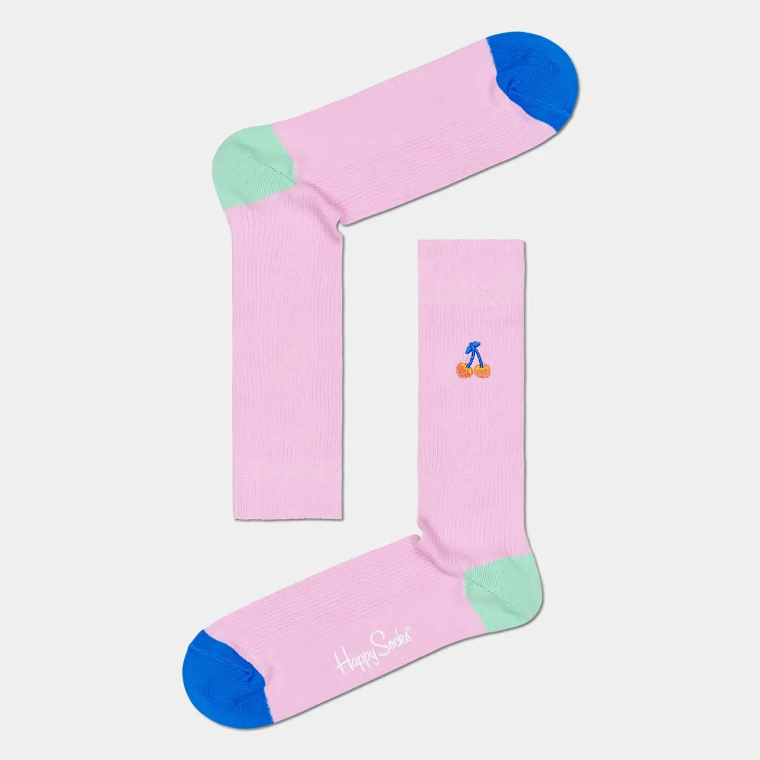 Happy-Socks-Ribbed-Embroidery-Cherry-Κάλτσες-9000078527_2074