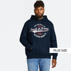 Ανδρικά Hoodies  Jack & Jones Logo Plus Size Ανδρική Μπλούζα με Κουκούλα (9000100022_22921)