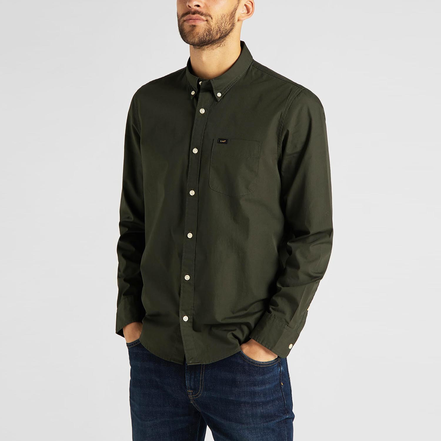 Lee-Button-Down-Ανδρικό-Πουκάμισο-9000066603_49473