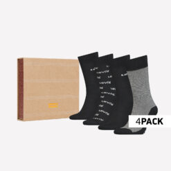 Ανδρικές Κάλτσες  Levis Giftbox Regular Cut Logo Banner Unisex Κάλτσες – 4Pack (9000092568_45053)