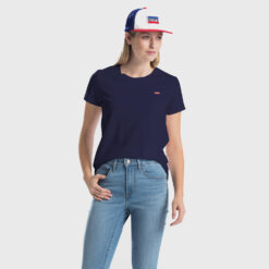 Γυναικείες Μπλούζες Κοντό Μανίκι  Levis Perfect Tee Sea Captain Blue Γυναικείο T-shirt (9000072207_26098)