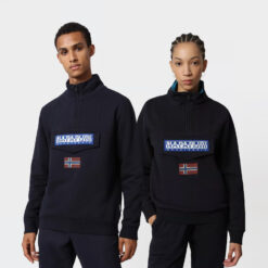 Ανδρικά Φούτερ  Napapijri Burgee Unisex Μπλούζα με Κουκούλα (9000085824_2062)