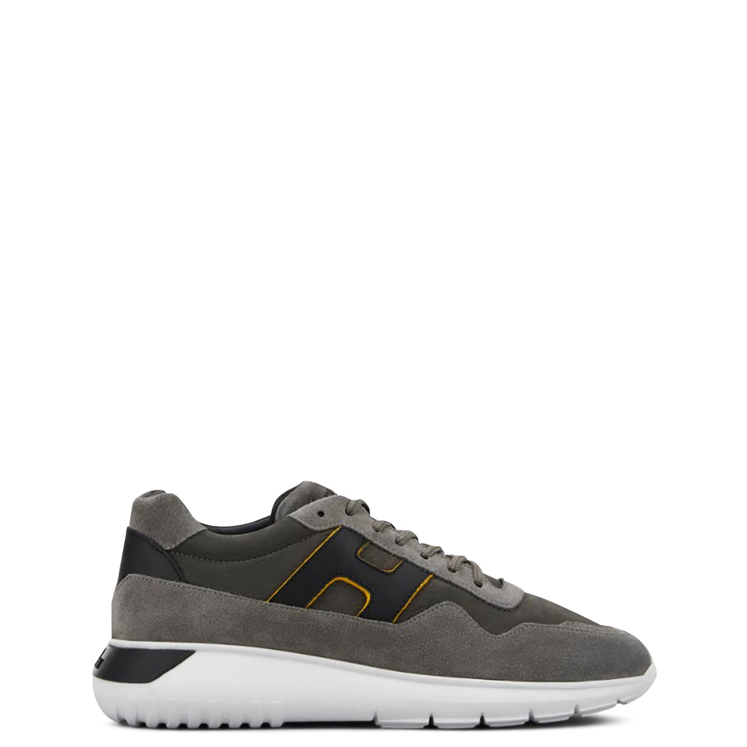 Sneakers-ανδρικά-Hogan-Γκρι-ALLACCIATO-H-LISSATA