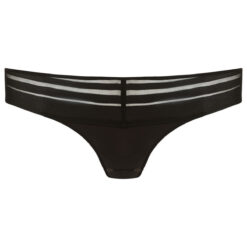 Γναικεία Εσώρουχα String  Strings Gorteks LUNA S BLK Ύφασμα