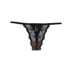 Γναικεία Εσώρουχα String  Strings Underprotection RR1004 LIMA STRING BLK Ύφασμα