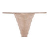 Γναικεία Εσώρουχα String  Strings Underprotection RR1008 LUNA STRING NUDE Ύφασμα
