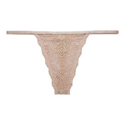 Γναικεία Εσώρουχα String  Strings Underprotection RR1008 LUNA STRING NUDE Ύφασμα