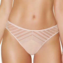 Γναικεία Εσώρουχα Tanga  Tangas Gorteks LUNA F BEIGE Ύφασμα