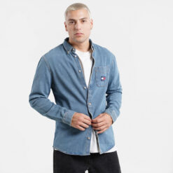 Ανδρικά Πουκάμισα  Tommy Jeans Badge Denim Ανδρικό Πουκάμισο (9000089995_18492)