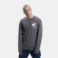 Ανδρικές Μπλούζες Μακρύ Μανίκι  Tommy Jeans Globe Script Ανδρική Μπλούζα με Μακρύ Μανίκι (9000100147_58377)