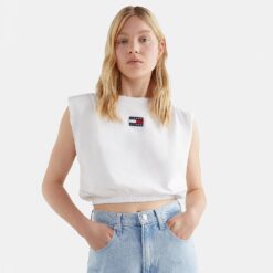 Γυναικεία Αμάνικα T-Shirts  Tommy Jeans Tjw Crop Elasticated Badge Tank (9000102925_1469)