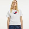 Γυναικείες Μπλούζες Κοντό Μανίκι Tommy Jeans Tjw Crop Metallic Flag Tee (9000088564_1539)