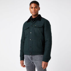 Ανδρικά Μπουφάν Τζιν  Wrangler Wool Trucker Ανδρικό Μπουφάν (9000093333_9250)