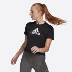 Γυναικείες Μπλούζες Κοντό Μανίκι  adidas Performance Aeroready Designed 2 Move Γυναικείο Cropped T–Shirt (9000089813_1480)