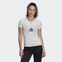 Γυναικείες Μπλούζες Κοντό Μανίκι  adidas Performance Slim Graphic Tee (9000045188_1539)