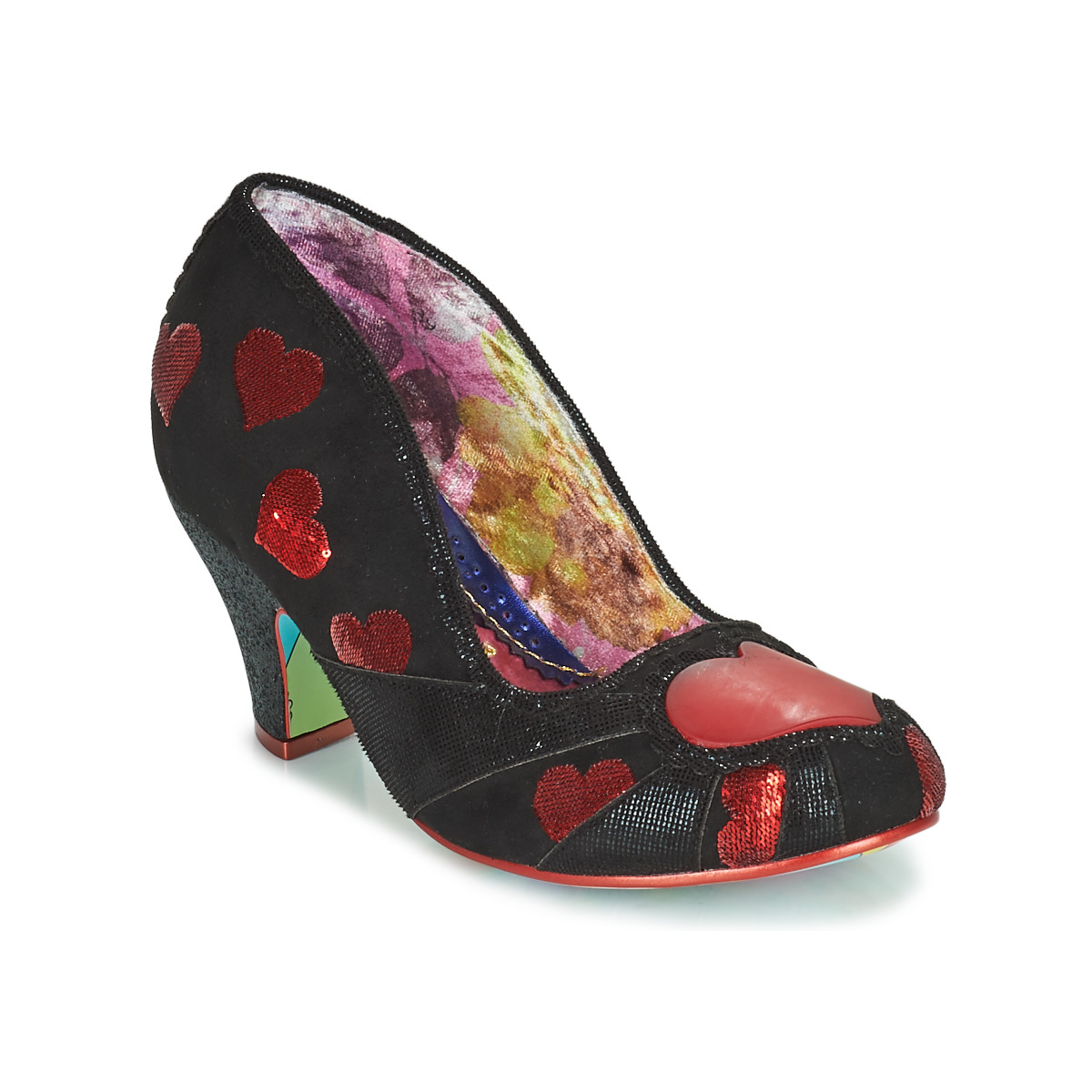 Γόβες-Irregular-Choice-HEART-ON-YOUR-SLEEVE-Ύφασμα-1