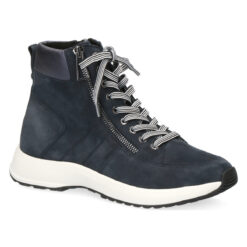 Γυναικεία Μποτάκια  Μποτίνια Caprice Blue Comb Ανατομικά Δερμάτινα Μποτάκια Μπλε (25204)