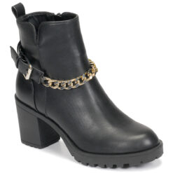 Γυναικεία Μποτάκια  Μποτίνια Only BARBARA-9 PU HEELED CHAIN BOOT Συνθετικό