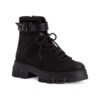 Γυναικεία Μποτάκια  Μποτίνια Tamaris Black Ανατομικά Δερμάτινα Μποτάκια (25213)