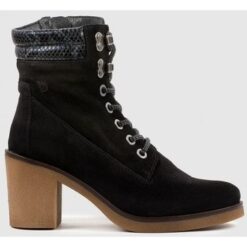 Γυναικεία Μποτάκια  Μποτίνια YOKONO Botín de tacón Cobre 007 negro