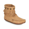 Γυναικείες Μπότες Μπότες Minnetonka DOUBLE FRINGE SIDE ZIP BOOT Δέρμα