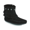 Γυναικείες Μπότες  Μπότες Minnetonka DOUBLE FRINGE SIDE ZIP BOOT Δέρμα