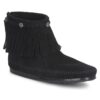 Γυναικείες Μπότες  Μπότες Minnetonka HI TOP BACK ZIP BOOT Δέρμα