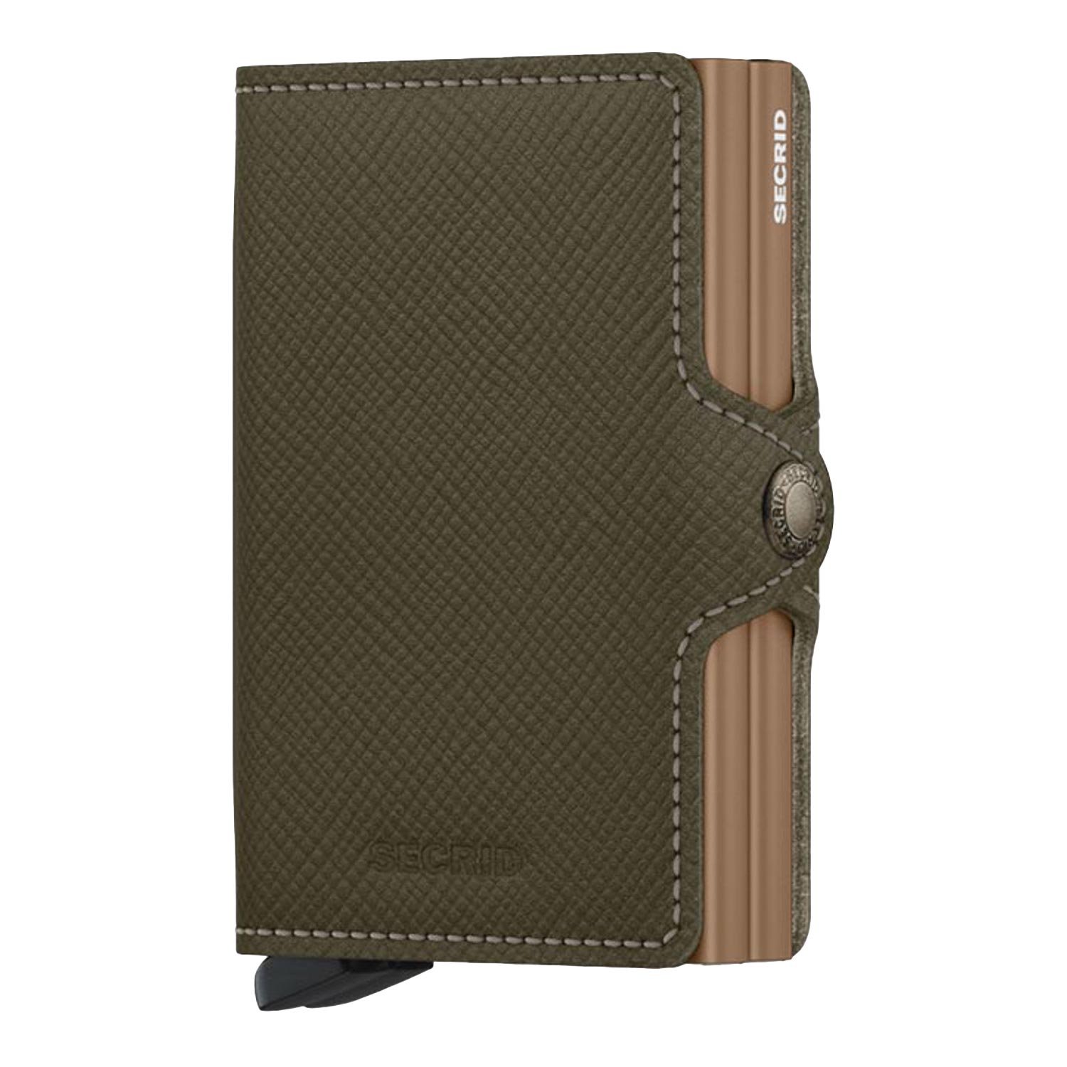 Πορτοφόλια-ανδρικά-Secrid-Λαδί-Twinwallet-Saffiano